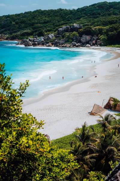 Tropical coastline and turquoise water in Mexico